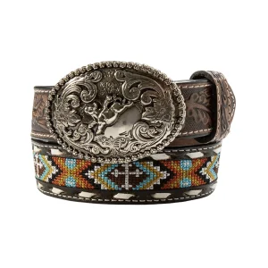 Ceinture Broderie Croix Rouille - Enfant