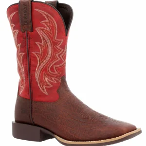 Botte Western Shyloh Mahogany & Dynamite red - Homme